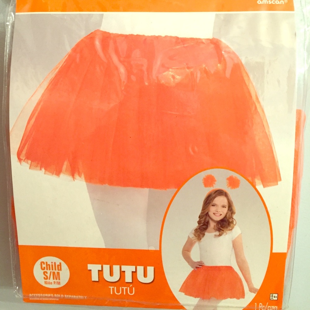 Child’s Orange Tutu S/M